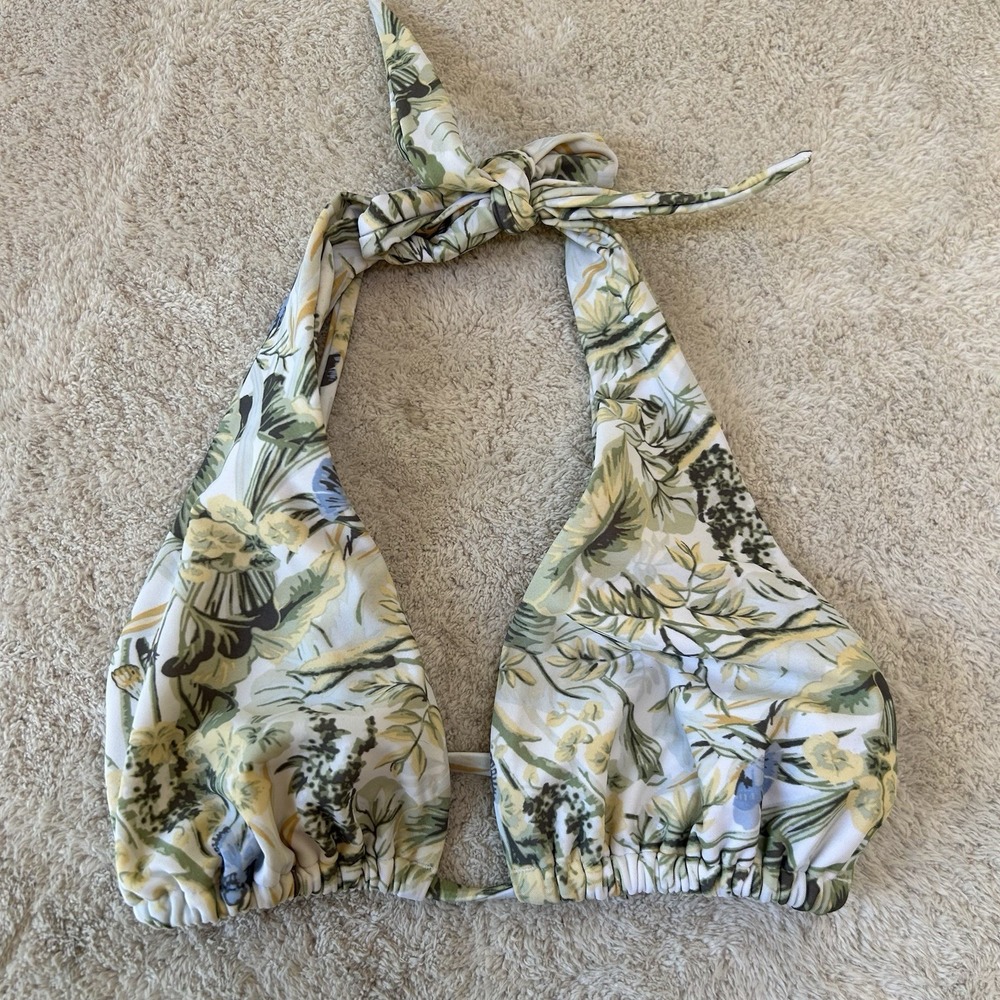 Abercrombie Fitch Multi Way Swim Top Womens Medium Floral Tie NWOT Tropical